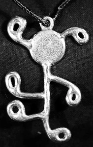 Crop Circle pendant- Curley Man - Wiltshire, England - Picture 1 of 2