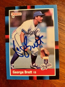 1988 Donruss Autographed George Brett HOF #102