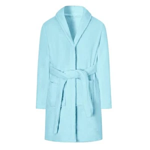 Girls Robe Shawl Collar Flannel Gift Soft Warm Bathrobe with Belt Pockets for... - Picture 1 of 7