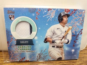 2023 Topps Holiday Oswaldo Cabrera Relic Jersey Rookie /25 - Bild 1 von 2