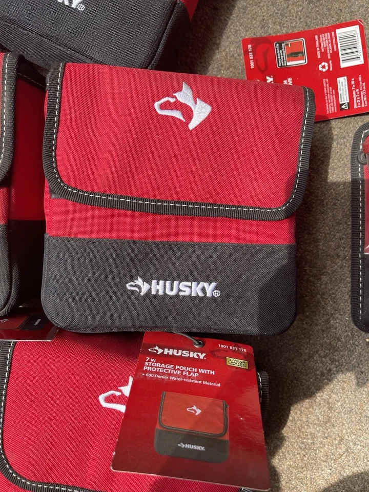 HUSKY 7" Clip on Tool Belt Pouch - NEW - Image 1 of 1