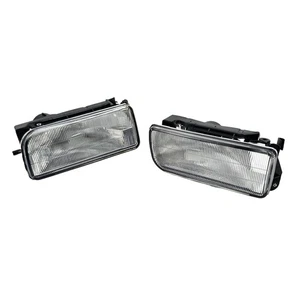 Pair Front Clear Bumper Fog Lights Lens For BMW E36 3-series 1992-1998 No Bulbs - Picture 1 of 8