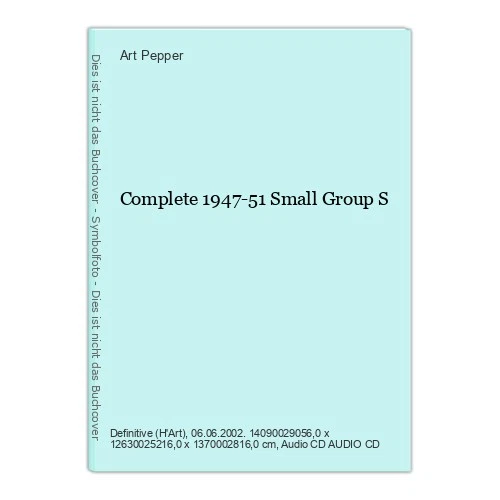 Complete 1947-51 Small Group S Pepper, Art: - Bild 1 von 1