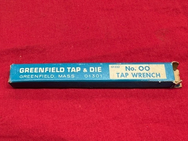 Greenfield No. 00 Llave de grifo EE. UU. - Nueva, inventario antiguo Foto 1 de 4