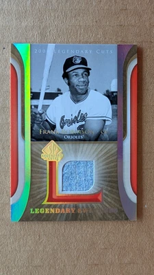 2004 SP Legendary Cuts FRANK ROBINSON SWATCH/ PANTS Card BALTIMORE ORIOLES bb - Image 1 of 2