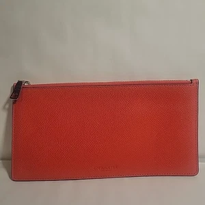 Neu ohne Etikett Coach Accessoire Etui Federtasche rot Leder geprägt Coach Schneider Etui - Bild 1 von 5