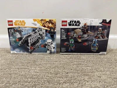 Lego 75207 Star Wars Patrulla Imperial + 75267 Paquetes de Batalla Mandalorianos *Nuevo* Foto 1 de 4