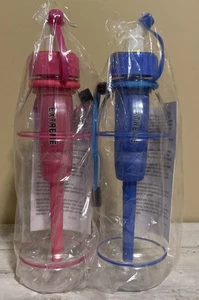 Water Bottle 20oz Seychelle Extreme Filtration Hiking Sports Filtered Red & Blue - Picture 1 of 4