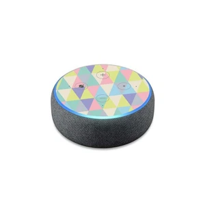 Pastel Triangles Amazon ECHO DOT 3 Skin 3rd Gen Alexa Vinyl Wrap Cover Stickers - Picture 1 of 3