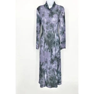 & OTHER STORIES Midikleid Medium Lila Batik Stretch Langarm Neu mit Etikett - Bild 1 von 14