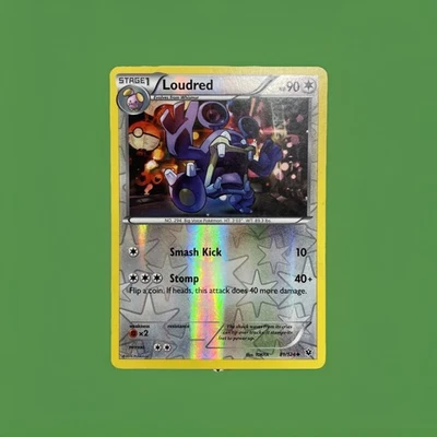 Pokémon TCG Loudred Fates Collide 81/124 Reverse Holo Uncommon NM Mid Era - Image 1 of 4