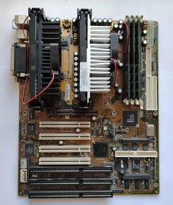 Shuttle HOT-649A Mobo with 2X Pentium II 450MHz CPU and 768MB RAM - Test OK! - Picture 1 of 9