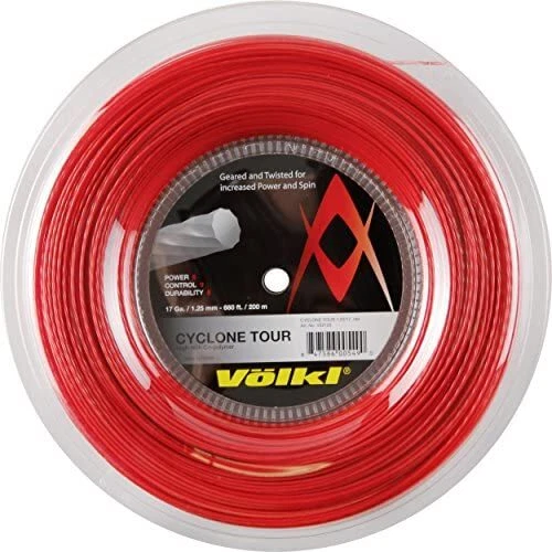 New Volkl Cyclone Tour 1.25/17 200M Reel Tennis String  Red Power Control  - image 1 of 1