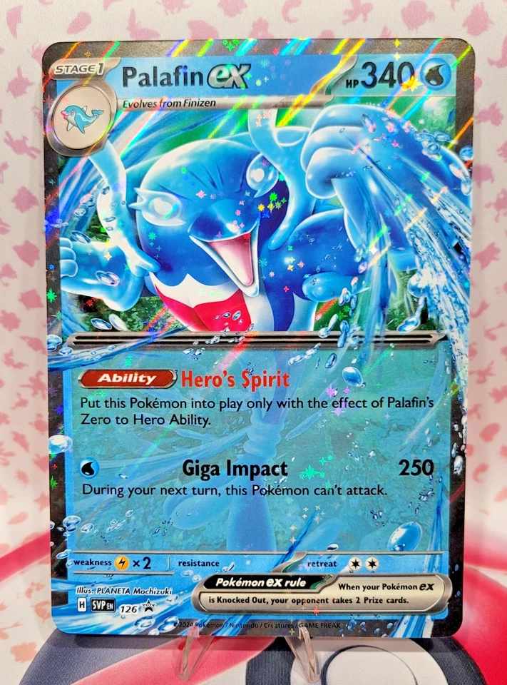 Palafin ex 126 SVP Black Star Promo Holo JUMBO Pokémon TCG NM - Image 1 of 1