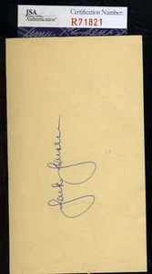 Jackie Jensen Jsa Coa Certified Authentic Hand Signed 1953 Gpc Autograph - Picture 1 of 1