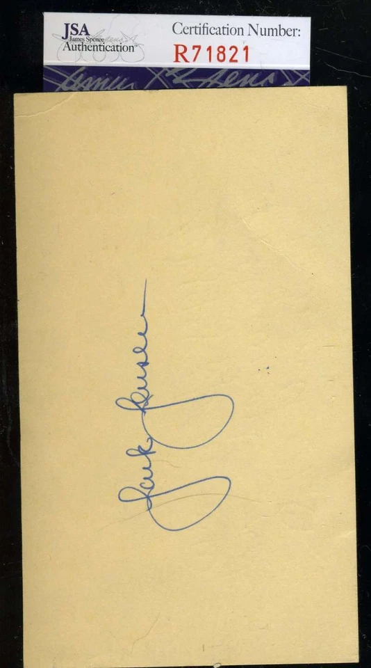 Jackie Jensen Jsa Coa Certified Authentic Hand Signed 1953 Gpc Autograph - Image 1 of 1