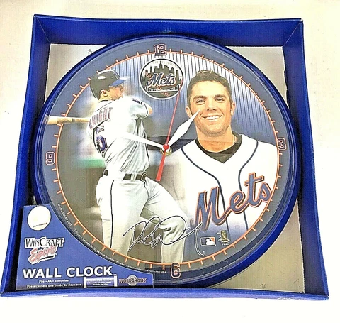 David Wright New York Mets MLB Team Wall  Clock 12 Inch Working Cover