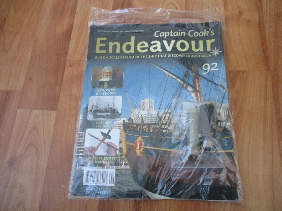 1/48 Eaglemoss Costruzione Capitano COOK Endeavour Modello Nave Problema 92 Inc - Immagine 1 di 1