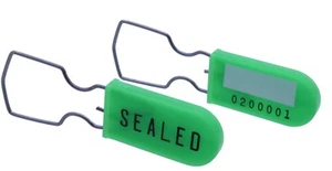 100 candado de alambre de neón GN manipulación bloqueo de seguridad evidente medidor eléctrico sello de seguridad - Imagen 1 de 4