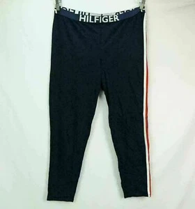 Tommy Hilfiger Spell Out Cotton/Spandex Blend Thermal Pants Blue Men's XL - Picture 1 of 7