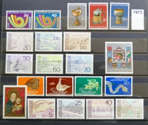 Liechtenstein Anno 1973 MiNr.579-580 Non Timbrato Fdc-Raro / Set Selezione - Picture 1 of 9
