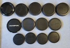 Used Lot 13 x Olympus Camera Body Lens Use Front Rear Cap Cover BL234