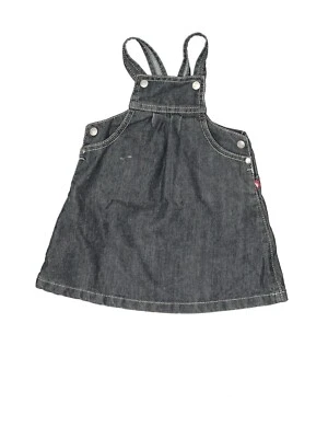 Petit Bateau Baby Girls Blue Denim Overalls Dress Size 12 months EUC! - Image 1 of 3