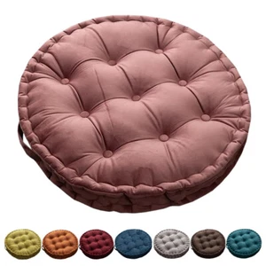 23.6" Round Thick Floor Seat Cushion Large Floor Pillow for Meditation w/Handle - Picture 1 of 38