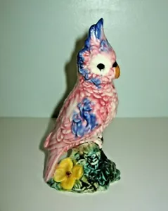 Vintage Stangl Keramik Kakadu rosa Papagei Vogel Figur #3405 - Bild 1 von 7