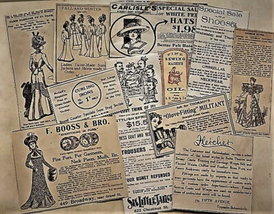 paquete de papel efímero de moda, vintage, suministros de diario basura, collage, alijo de arte Foto 1 de 4