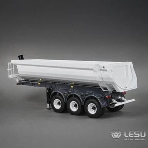 Metal LESU 3Axles 1/14 Hydraulic Dump Trailer for TAMIYA RC Lorry Car 1851 3363 - Picture 1 of 12