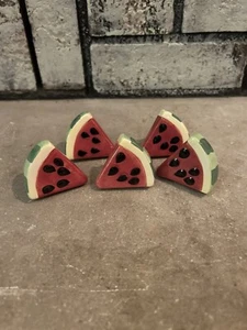 Watermelon Drawer Pulls Knobs Ceramic Handles Hardware Arts Crafts 11 Count Camp - Picture 1 of 4