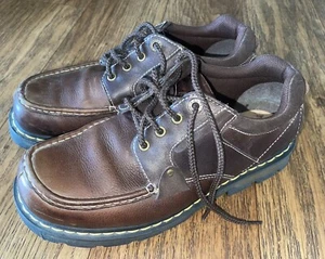 Dr Martens Brown Leather Lace Up Chunky Oxford Shoes 9B01 Size Men’s 12 - Picture 1 of 8