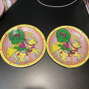 Vintage Baby Bop Party Supplies 9” Paper Plates  Lyons Group 1993 - Picture 1 of 11