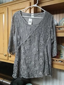 This & That Mixed Media XL graues Hemd neu mit Etikett - Bild 1 von 7