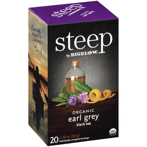 Steep by Bigelow Organic Earl Grey Black Tea, 20 Count (Pack of 6), 120 Total Te - Picture 1 of 12