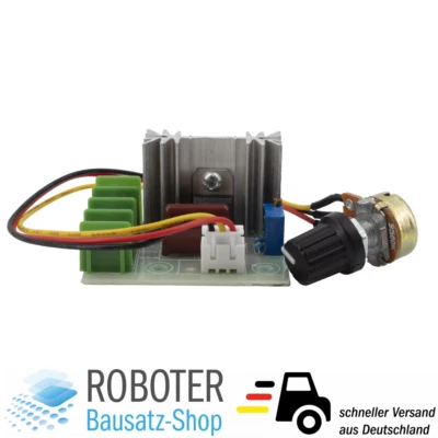 MAKERMIND PWM Drehzahlregler 2000W, 50-220V/AC, 25A mit Kabel Motor Speed Controller