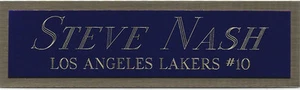 STEVE NASH LA LAKERS NAMEPLATE AUTOGRAPHED Signed BASKETBALL- JERSEY-PHOTO-FLOOR - Picture 1 of 3