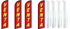 Venta (Sale) Windless Flag With Complete Hybrid Pole Set- 4 Pack