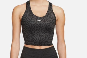 NWT Nike Women's Dri-Fit One Slim Fit Leopard Printed Tank Top DM7379-070 XL - Picture 1 of 6