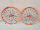 Spinergy Spox Wheelchair Wheels Size 24" In Custom Orange Color 