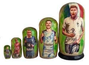 Bambole Russe Matrioska - Squadra Di Francia Di Calcio - Imagen 1 de 1