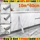 10m Self Adhesive Marble Tile Effect Sticker Kitchen Bathroom Home Wall Sticker