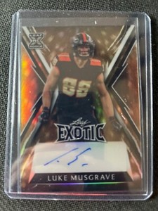 2023 Leaf Exotic Luke Musgrave KALEIDOSCOPE Auto 1/6 Green Bay Packers