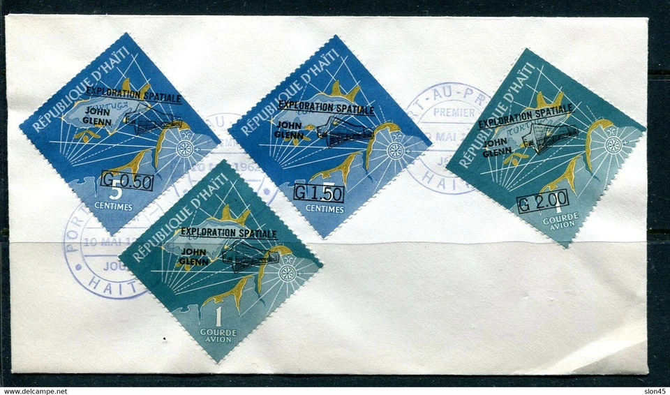 Haiti 1962 FDC Cover Space Overprint 12711 - Image 1 of 1