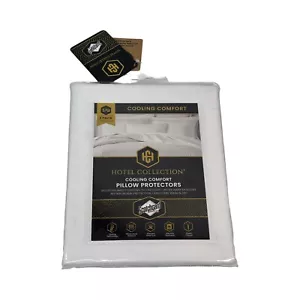 Hotel Collection Kühlender Komfort Kissenschoner Standard Queen 2er Pack NEU - Bild 1 von 6