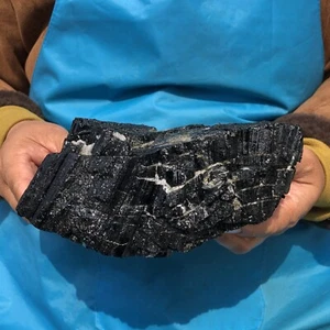 2090g Natural Black Tourmaline Crystal Stone Gem Original Mineral Specimen 793 - Picture 1 of 21