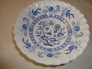 Vtg 1950s J.G.Meakin NORDIC Blue Onion Staffordshire Soup Bowl - Picture 1 of 3