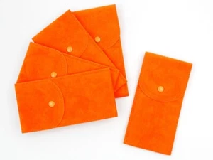 4+1 Unisex Orange Scratch-Resistant Flocked Fabric Watch Box - Picture 1 of 5