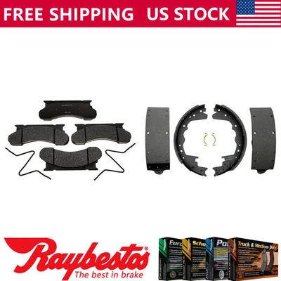 Kit pastillas de freno y zapatas de freno delanteras traseras metálicas para Ford F-350 1992-1994 Foto 1 de 4